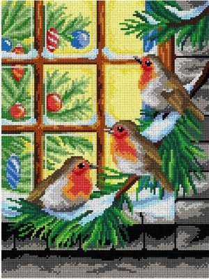 Printed Canvas Tapestry Orchidea ''Waiting for Christmas'' 2978J