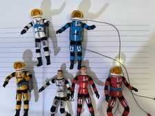 Lot of 6 Mattel 1966 Major Matt Mason Astronaut Action Figures Vintage 60s
