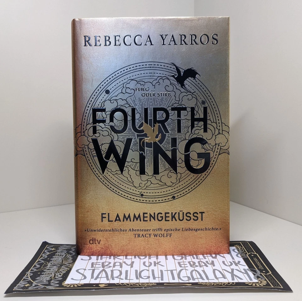 German HAND SIGNED FULL NAME Fourth Wing sprayed edges not Fairyloot Illumicrate - Image 2 of 4