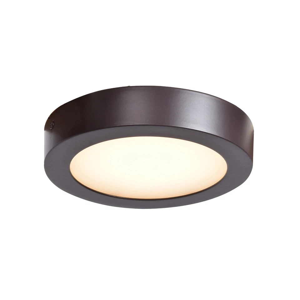 Access Lighting Strike 2.0 - 7in - Dimmable LED Round Flush Bronze - Image 3 of 4