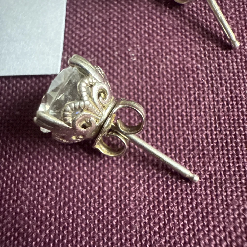 Juego de collar y pendientes vintage de plata de ley 925 Foto 2 de 4