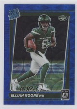 2021 Panini Donruss Optic Rated Rookie Blue Scope Prizm Elijah Moore #216 0t6a