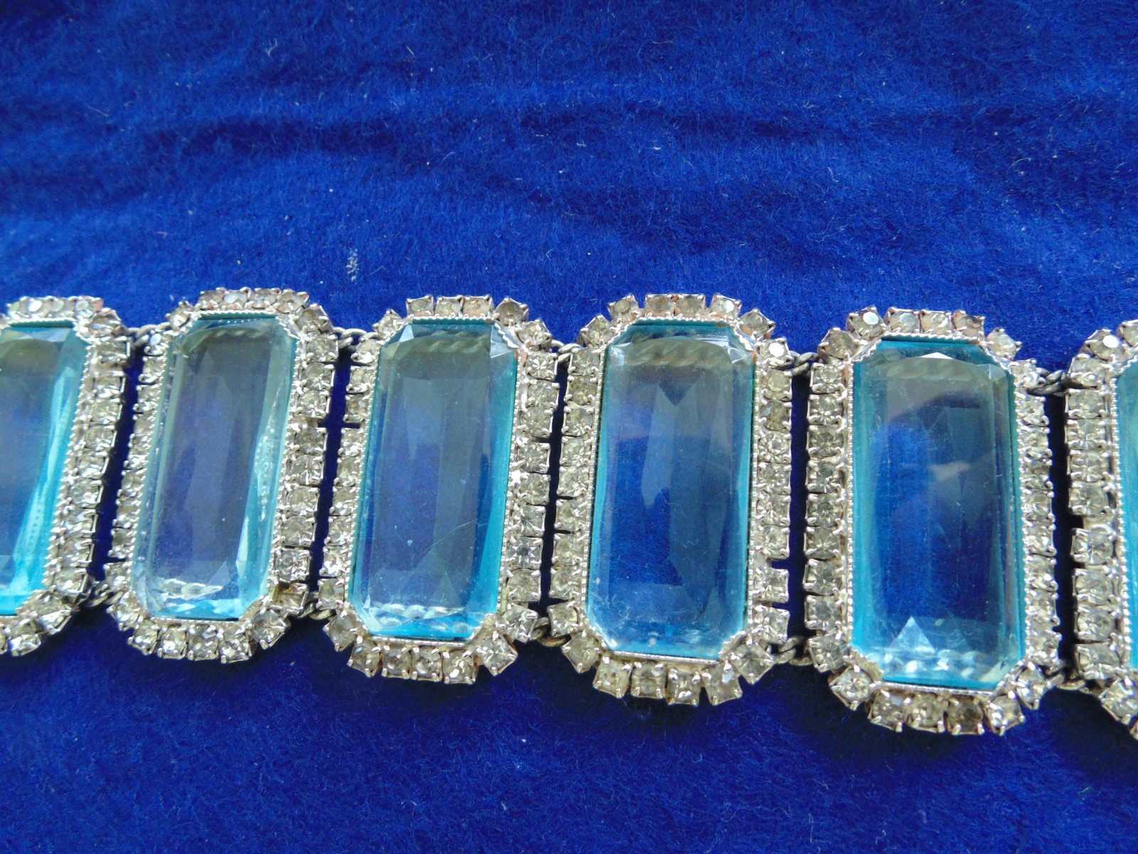 Vtg Exquisite Mega Rectangular Aquamarine Crystal… - image 9