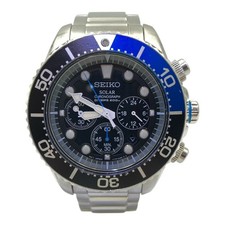 Seiko Prospex Diver Solar Watch Chronograph Model V175-0AD0 Running