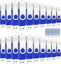 50-Pack of 8GB USB Flash Drive Bulk EASTBULL FAT32 Thumb Drives Pack (Blue)
