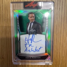 Howie Roseman 2025 Leaf Metal “The Architect” Green Auto/100 Philadelphia Eagles