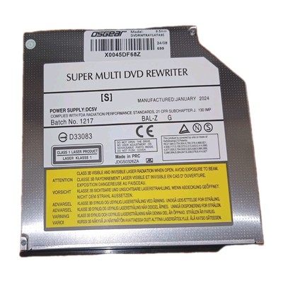 OSGEAR Internal 9.5mm  Super Multi DVD Rewriter. Open Box DVDRWTRAYSATA95