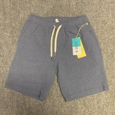 Fair Harbor One Short Men S Blue Stretch Drawstring Everyday Hybrid 8" Quick Dry