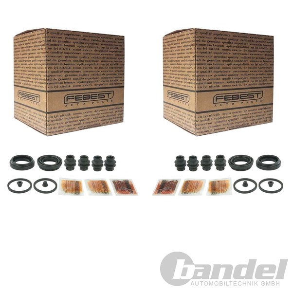 2X Febest Reparatursatz Bremssattel Hinten Passend FüR Toyota Avensis Corolla-image
