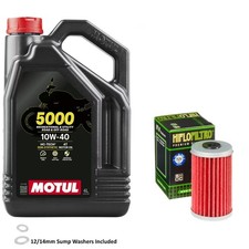 VJ125 Roadwin Oil and Filter Kit Motul 5000 10w40 4L Daelim 2004 Inc Washer 9.19 per litre