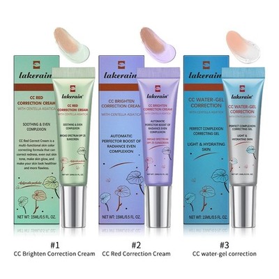 3pcs CC Cream Color Changing Liquid Foundation Centella Korean High Coverage