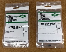 NOS NEW NTE Electronics NTE5160A Zener Diode 140V (ECG5160A) 2 Pack