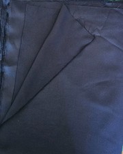 Dark Blue Polyester Double Knit 4 Yards x 60 inches