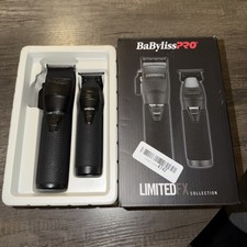 BaBylissPRO LIMITEDFX Clipper Trimmer Prepack Matte Black FXDUOCTMB READ