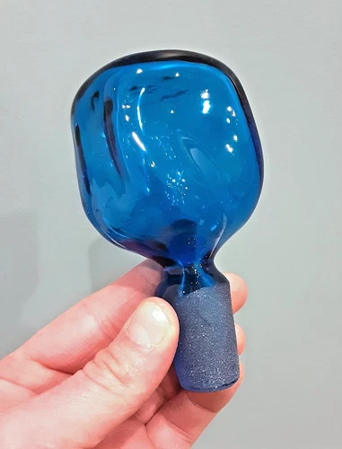 BLENKO Art Glass Turquoise Blue STOPPER ONLY for # 5825 "TWIST" Decanter HUSTED