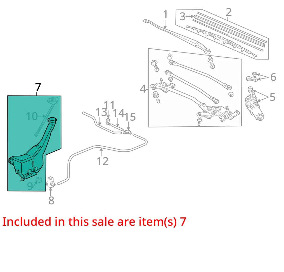 2001-2003 Honda Civic Windshield Washer Fluid Reservoir Bottle Oem XLSUG - Image 2 of 3