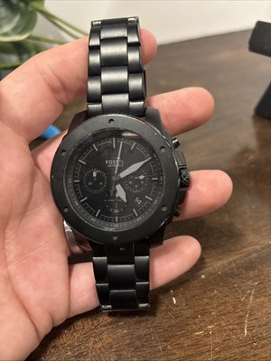 Fossil Machine Chronograph Men's Quartz Black Dial/Case Watch