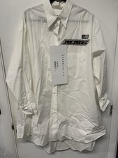 MM6 MAISON MARGIELA Oversized Fit White Button Down NEW w/Tags Men  s M