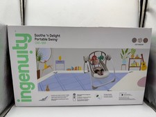 Ingenuity Soothe  n Delight Portable Baby Swing 0-9M WhisperQuiet 6 Speeds Folda