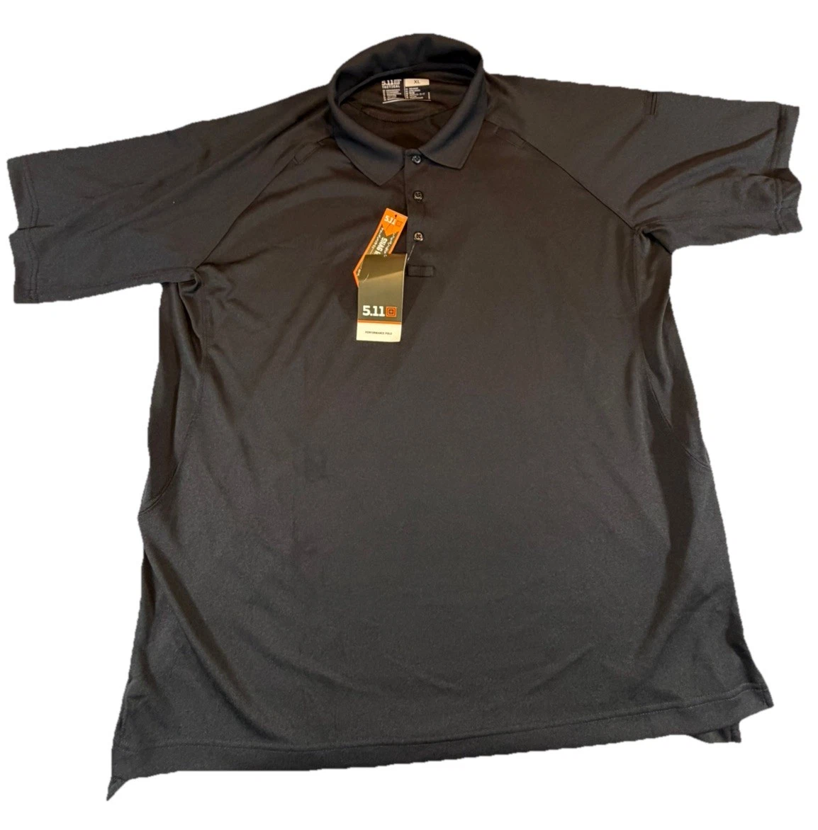 5.11 Performance Polo S/S Shirt Men's XL Black Detective Security NWT 71049