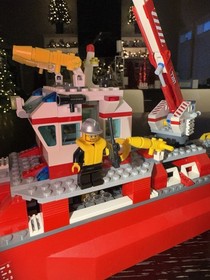 Lego 7207 City Fire Fire Boat Ship Retired 100% Complete With Manual