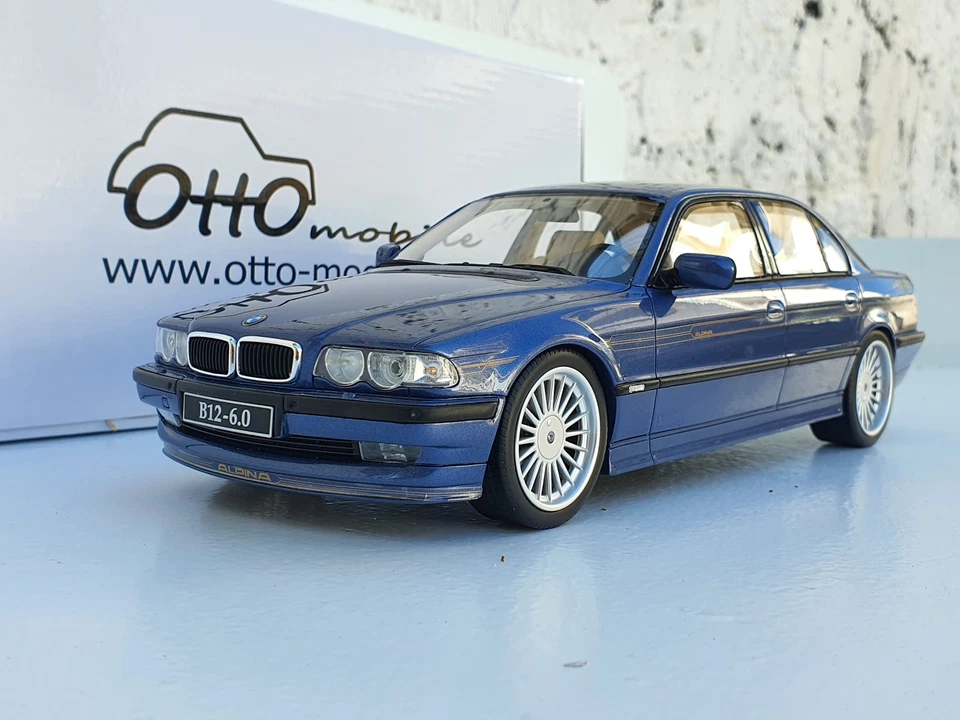 1:18 BMW Alpina B12 6.0 E38 1999 OT359B Blue By Otto Mobile (3000pcs) - Image 2 of 4