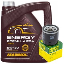 Motoröl Set Mannol 5W-30 4 Liter + Ölfilter für Mazda 2 3 Stufenheck Nissan Note