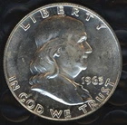 1963-P BU FRANKLIN HALF DOLLAR ~ 90% SILVER ~ GREAT LUSROUS COIN