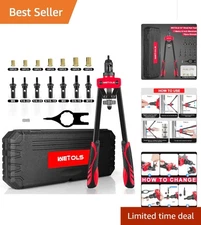 14-Inch Professional Rivet Nut Tool Kit with 70-Piece Assortment & 7 Mandrels