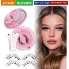 Soft Magnetic Eyelashes Natural Look Wispy Magentic Lashes Reusable Magnetic ...