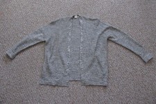 GAP Women's Open-Front Cardigan Sweater Size Large-Black Marled Knit