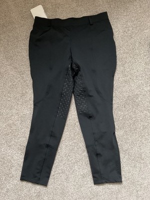 DUBLIN PERFORMANCE Tyt-ACTIVE Damen Reithose schwarz Vollsilikon Sitz 14/32