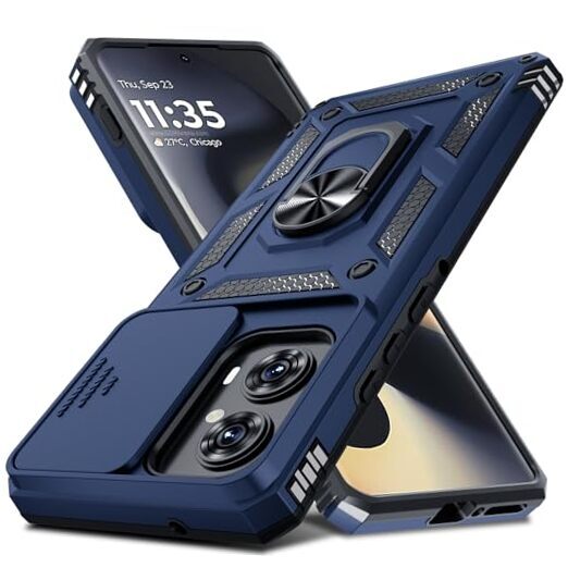 Janmitta Case Compatible with Moto Edge Motorola Edge 5G 2024(6.6 inch) Blue