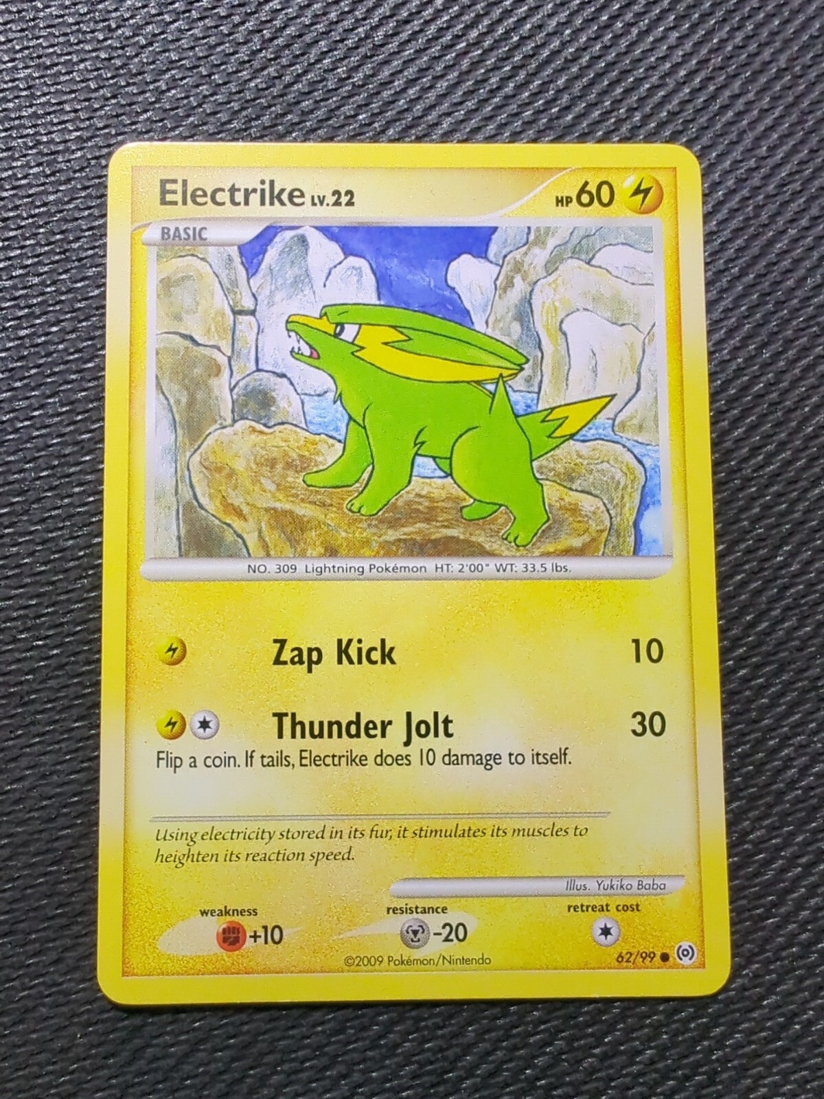 Pokémon TCG Electrike Arceus 62/99 Regular Common - Yikiko Baba