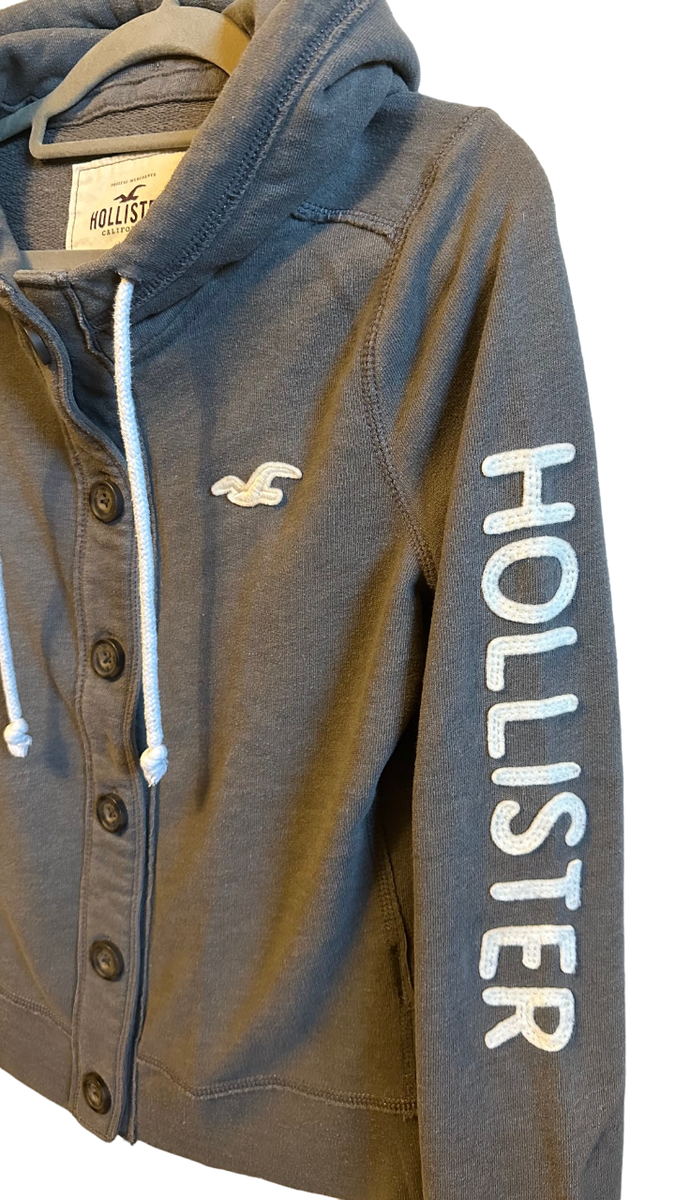 Grey Sweatshirt Jacke Damen Hollister Hoodie Hollister Jackets