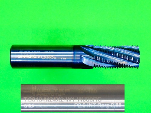 Gewindefräser M24 x2 VHM mit IK WALTER № TC610-M24X2-W1-WJ30RC P2 Z7 re-NEU - Picture 2 of 10