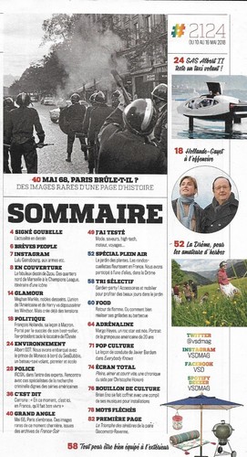 VSD n°2124 10/05/2018 Zidane le magicien/ Hollande: sa leçon à Macron/ Mai 68 - Imagen 2 de 2