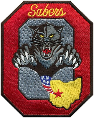 USAF 162d ATTACK SQUADRON   SABERS PATCH