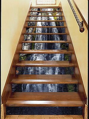 Details about   3D Clear Falls 120 Stair Risers Decoration Photo Mural Vinyl Decal Wallpaper AU