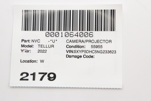2020 2021 2022 KIA TELLURIDE Camera/projector 99240s9100 - Bild 12 von 12
