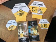6 PROMOTIONAL JACK DANIELS HONEY   TABLE TALKERS  FROM 2019
