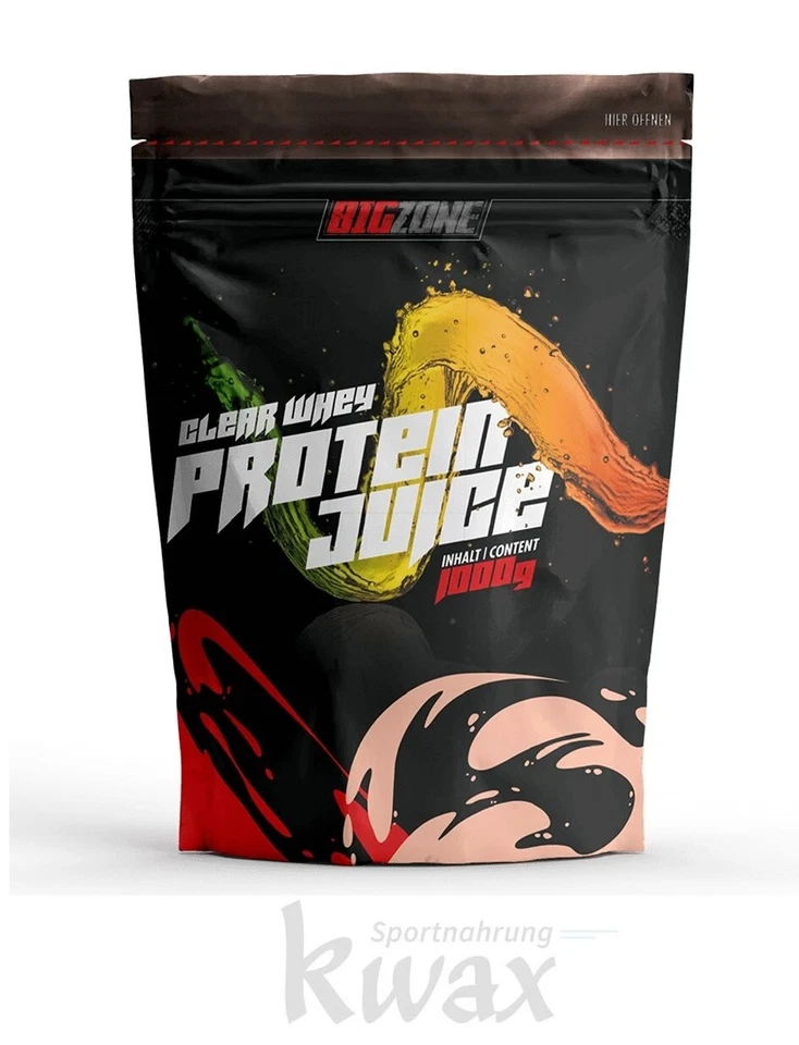 (EUR 44,90/kg) Big Zone - Clear Whey Protein Juice - 1000g Beutel