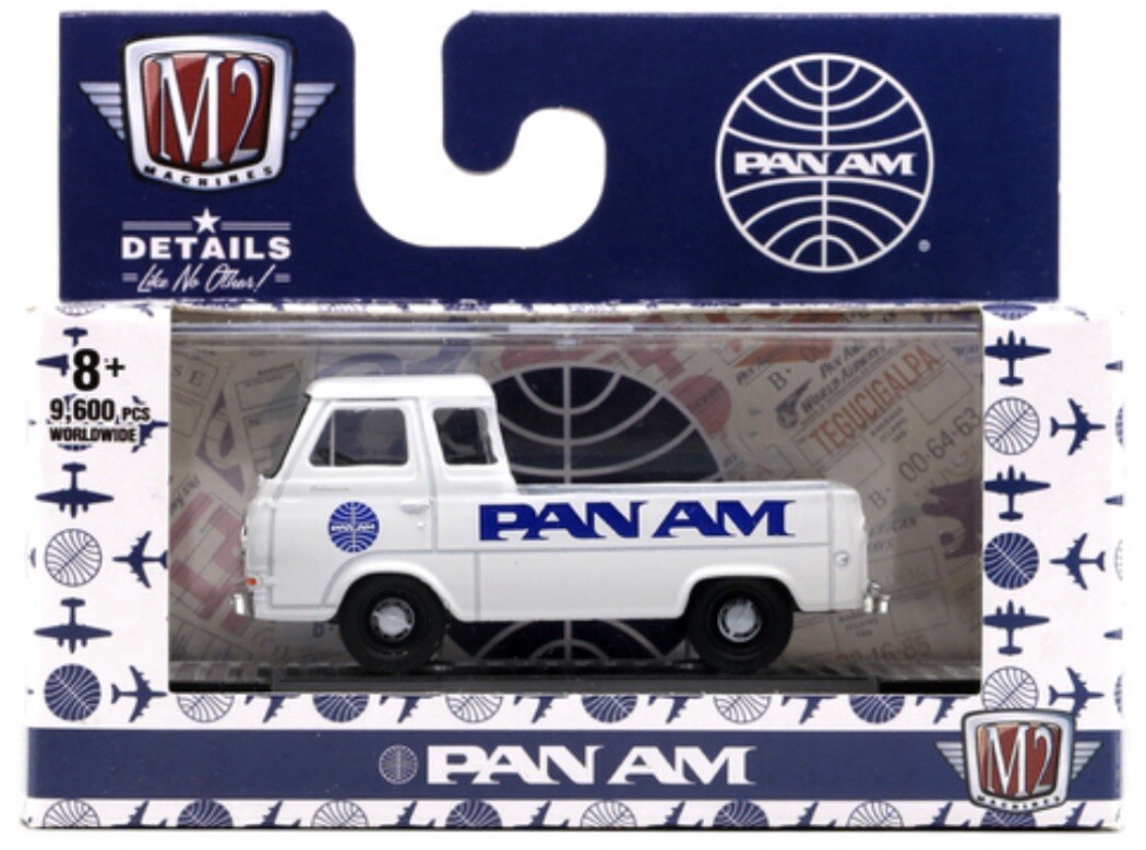 M2 MACHINES 1965 FORD ECONOLINE TRUCK PAN AM DETROIT MUSCLE