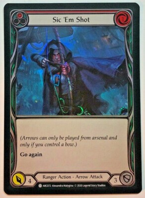 Flesh And Blood Arcane Rising Sic 'Em Shot (Red) ARC072 Unlimited Foil NM/M