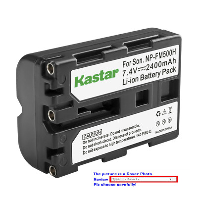 Kastar Battery Super Fast Charger for Sony NP-FM500H Sony a65 SLT-A65V SLT-A65VB