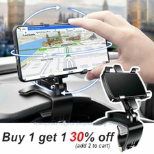 360 Clip On Dashboard Dash Mount Mobile Car Phone Holder Stand Cradle For iphone