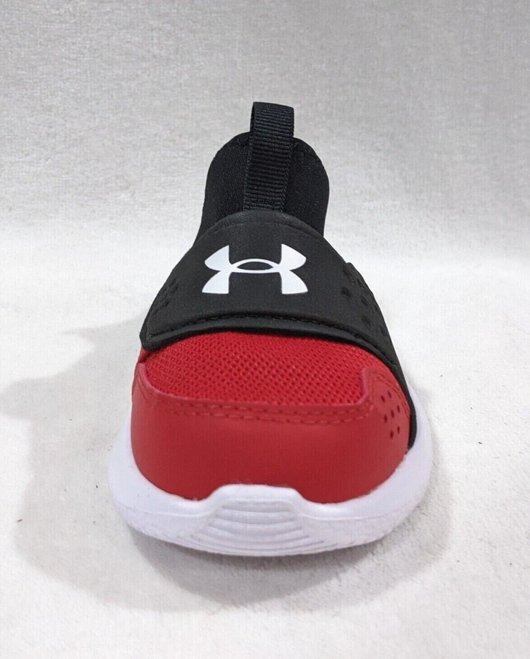 Zapatillas Under Armour para niños pequeños UA BINF Runplay rojas/blancas/negras-talla 6K nuevas con caja Foto 4 de 4