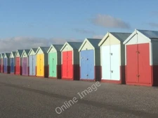 Photo 6x4 Hove Beach Huts in the winter sunshine These colourful beach hu c2009