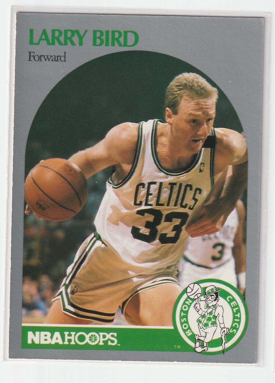 LARRY BIRD 1990-91 NBA Hoops basketball card #39 Celtics HOF