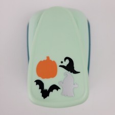 Marvy Uchida Extra Large Paper Punch Halloween Bat Ghost Pumpkin Witches Hat
